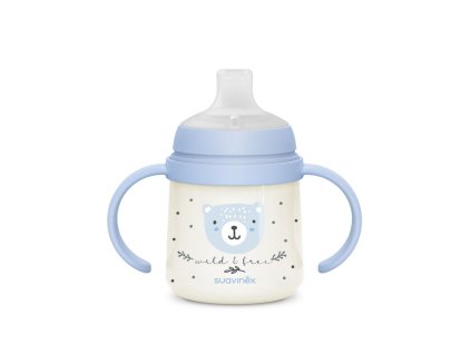 SUAVINEX | Prvá fľaša WILD & FREE 150 ml - modrá