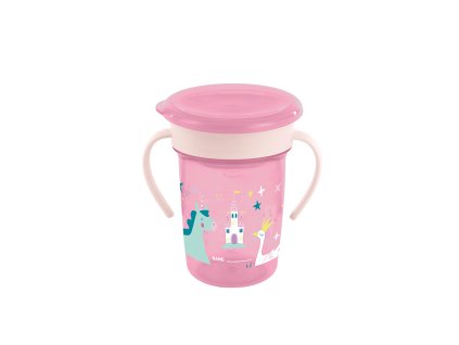 Miniland Náučný pohárik so silikónovým náustkom Jednorožec - 260ml