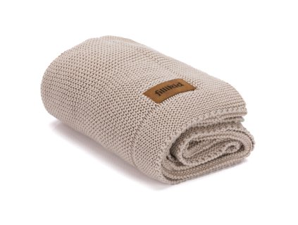 Fillikíd Pletená detská deka Knit taupe