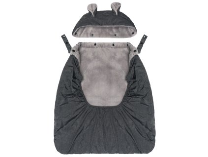 Fillikíd Zateplený poťah na nosítko coral fleece grey