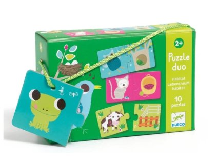 Puzzle duo Kde žijú zvieratká