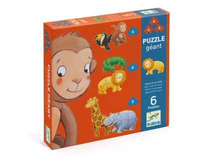 Prvé puzzle Safari zvieratká