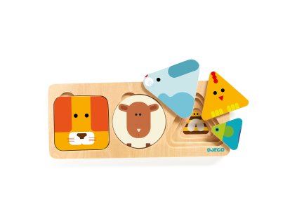 Vkladacie puzzle Zvieratká