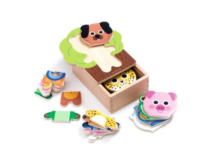 Vkladacie puzzle Zvieratká