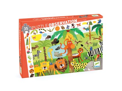 Objavovacie puzzle Džungľa 35 ks