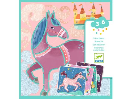 Kreslenie podľa šablóny Koníky