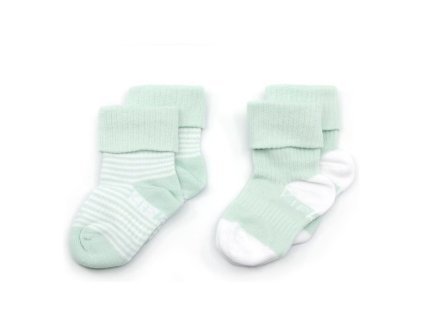 Detské ponožky Stay-on-Socks 6-12m 2páry Mint Stripes