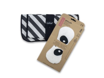Zvýhodnený balíček - WOLLER Panda White + NAPPER COMBI-SET Black Stripes