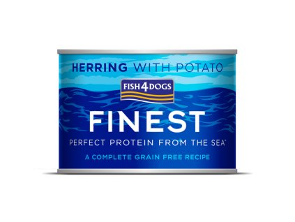FISH4DOGS Konzerva pre psov Finest sleď so zemiakmi 185g