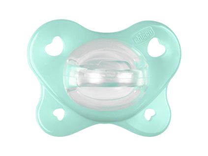 CHICCO Cumlík Physio Dual Soft silikónový neutral 0-2m, 1 ks