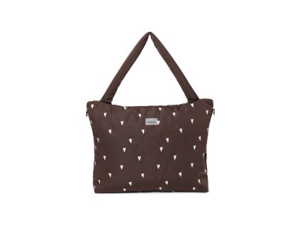 STUDIO NOOS - Puffy DIAPER BAG - přebalovací taška | Brown Hearts