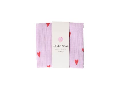 STUDIO NOOS - SWADDLE ZAVINOVAČKA Print Medium | Purple Hearts