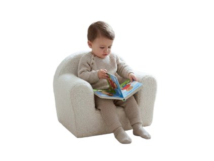 Detské kreslo New Baby Teddy cream - 59291
