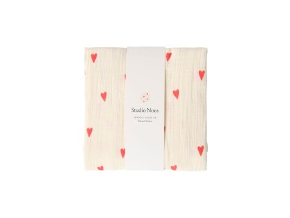 STUDIO NOOS - SWADDLE ZAVINOVAČKA Print Large | Beige Hearts