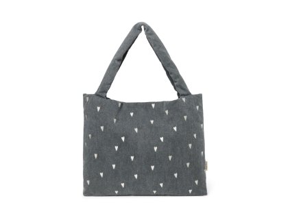 STUDIO NOOS - Denim MOM BAG | Grey Hearts