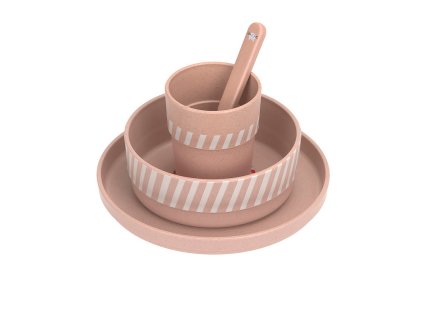 LÄSSIG  Dish Set PP/Cellulose Tiny Team cat