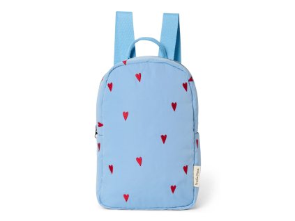 STUDIO NOOS - Puffy Mini BACKPACK - batôžtek | Light Blue Hearts
