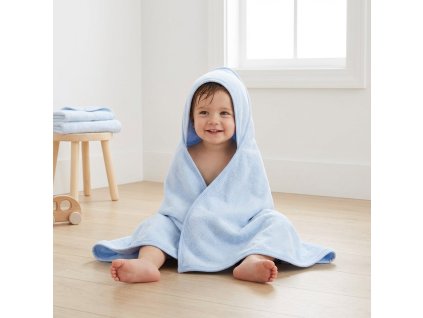 Detská froté osuška s kapucňou New Baby 100x100 cm blue - 59305