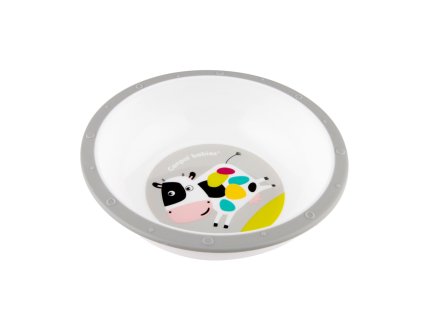 Canpol babies Plastová miska s protiskluzovým dnem KRAVIČKA 270ml