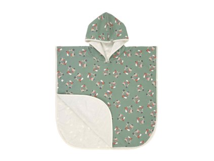 LÄSSIG Beach Poncho scooter/dog green
