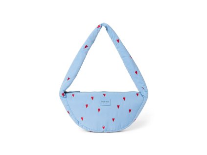 STUDIO NOOS - Puffy Mini Cross Body Bag | Light Blue Hearts