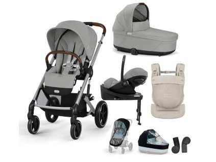 Cybex Balios S LUX, bundle set XL + AMYA 2026, stone grey