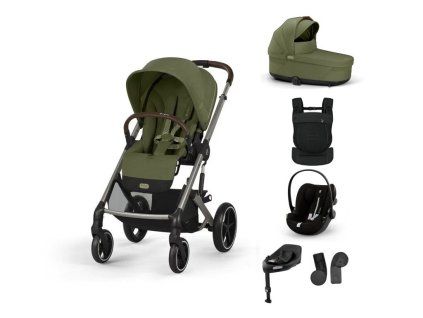 Cybex Balios S LUX, bundle set M + AMYA 2026, moss green