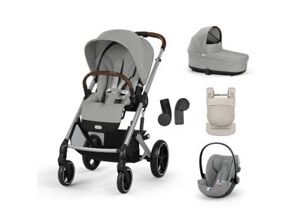 Cybex Balios S LUX, bundle set S + AMYA 2026, stone grey