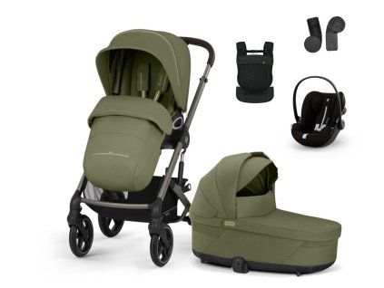 CYBEX Talos S Lux Bundle set S + AMYA 2026, Moss green