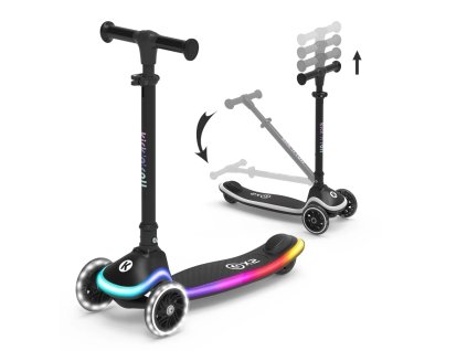 X2B Spacewheelz Kolobežka Kick'n'Roll Black