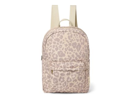 STUDIO NOOS - Puffy Midi BACKPACK - batôžtek s predným vreckom | Cream Leopard