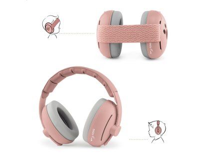 Zazu EARMUFFS ruzove
