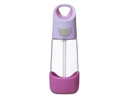 Fľaša na pitie so slamkou 450 ml - sugar plum