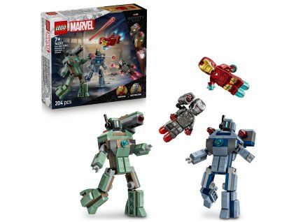 Iron Man a War Machine vs. Hammerove Drony