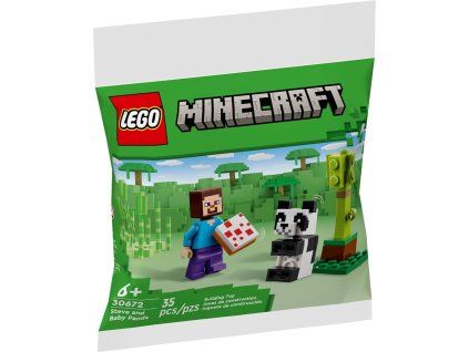 LEGO® Minecraft Steve s mládětem pandy