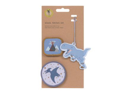 LÄSSIG School Patches Set Dinosaur