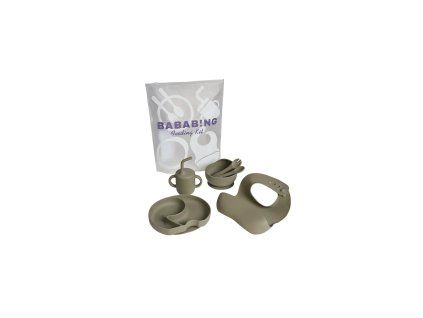 BabaBing jedalensky set olive green