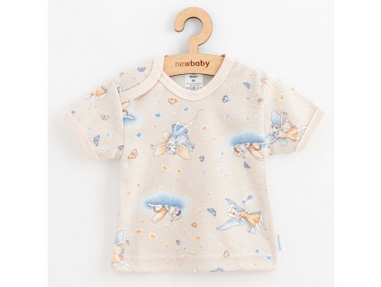 Dojčenské bavlnené tričko s krátkym rukávom New Baby Víla, 80 (9-12m) - 50739