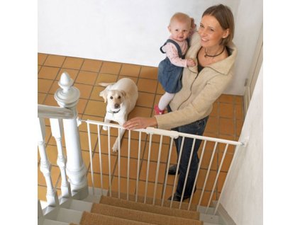 Baby Dan Zábrana Pet Gate Streamline, kov biela 63,5-107 cm