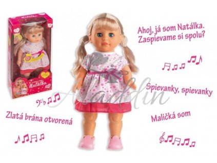 Teddies bábika Natálka chodiaca a slovensky spievajúca 42cm 00514007