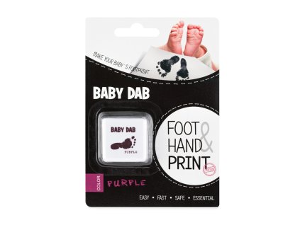 BABY DAB Farba na detské odtlačky - fialová