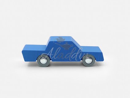 Waytoplay Modré drevené autíčko "Tam a späť" WTP 1HW-2new