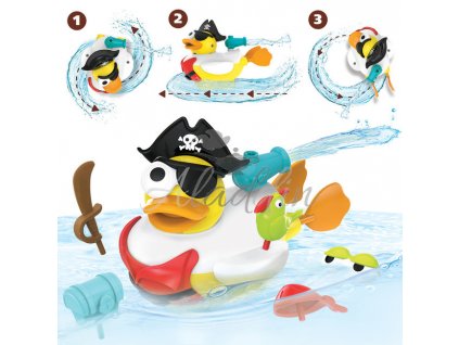 Yookidoo Kreatívna plávacia kačka - Pirát 40170