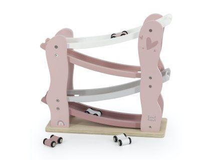 label label draha pro auta ruzova