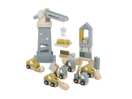 label label drevene kostky staveniste