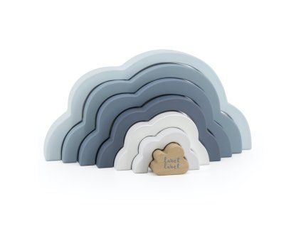 label label duhovy mracek puzzle modry