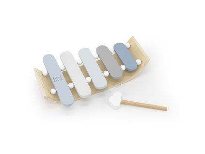 label label xylofon modry