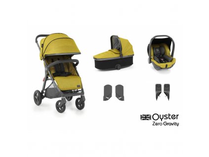 BabyStyle kombinovaný kočík Oyster Zero Gravity 3v1 Mustard 2022