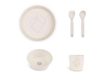 citron jidelni set z bio materialu lemon