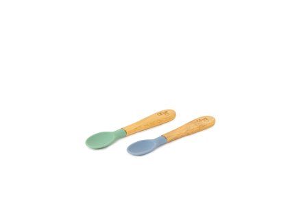 citron sada 2 bambusovych lzicek zelena modra